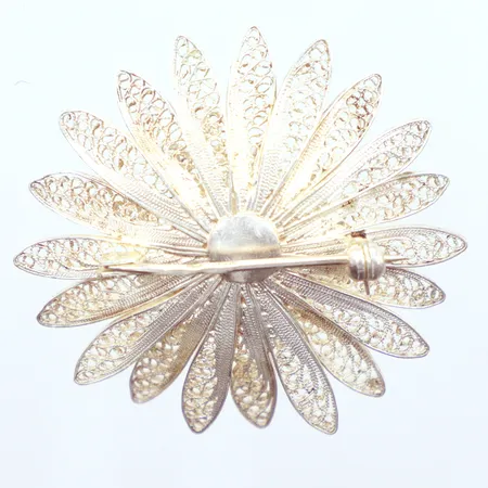 Brosch, Ø40mm, silver 830/1000 Vikt: 8 g