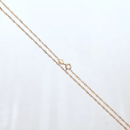 Halskedja Cordell, längd 45cm, bredd 1,5mm, 14K0,9g Vikt: 0,9 g