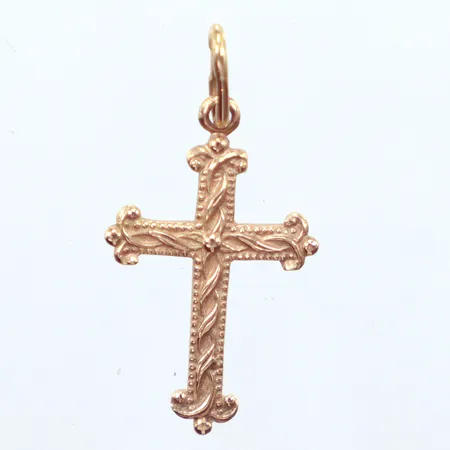 Hänge kors, längd 30mm, bredd 15,4mm, 14K Vikt: 1,6 g