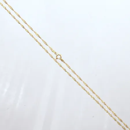 Halskedja Singapore, längd 45,5cm, bredd 1,9mm, 14K  Vikt: 2,6 g