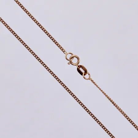 Kedja Pansar längd ca 44,5cm, bredd ca 1,5mm, 18K Vikt: 2,6 g