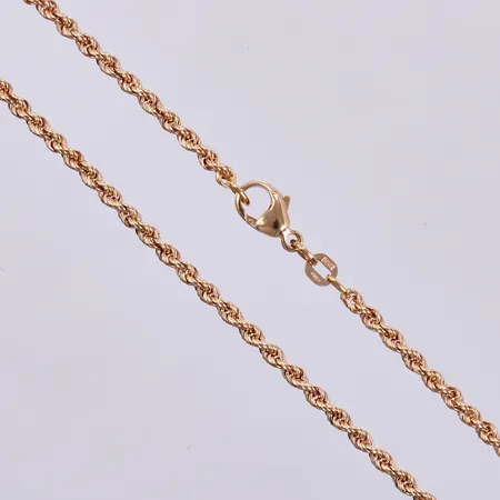 Kedja längd ca 41cm, bredd ca 2mm, 18K Vikt: 11,3 g