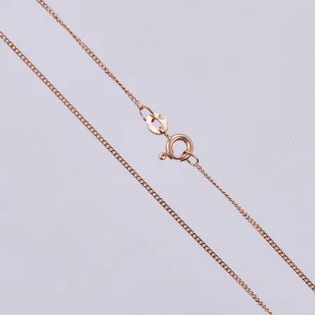Kedja, Pansar, 43cm, bredd 1mm, 18K Vikt: 2 g