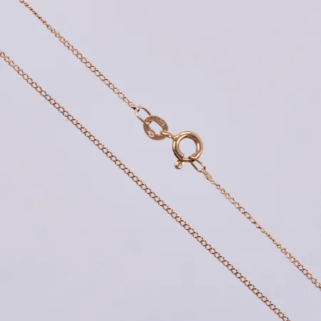 Kedja Pansar, 47cm, bredd 1mm, 18K Vikt: 1,5 g