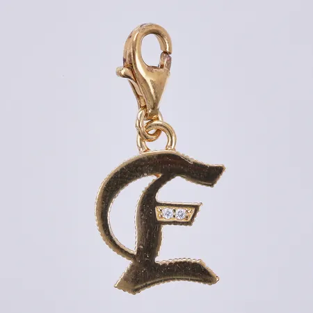 Berlock Thomas Sabo, längd ca 25mm, bokstav E, 925/1000 silver Vikt: 2 g