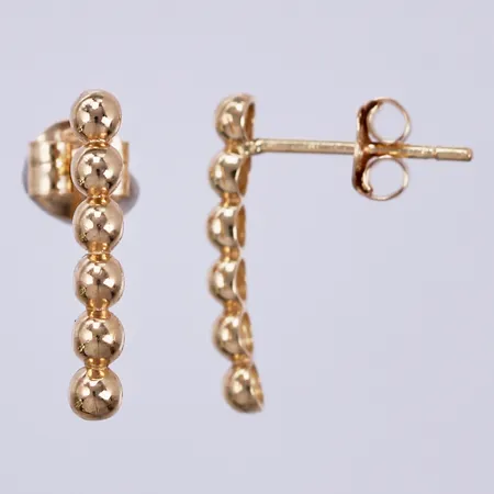 Ett par örhängen, längd ca 14mm, 18K  Vikt: 0,8 g