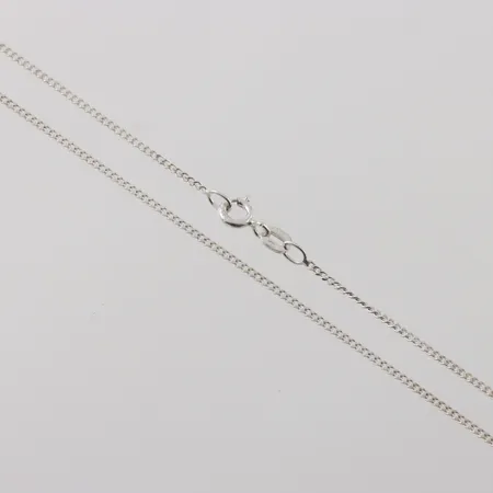 Kedja pansar, längd 80cm, bredd 1,3mm, silver Vikt: 3,9 g
