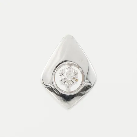 Hänge vitguld med diamant ca 0,01ct, höjd ca 11.4 mm, 18k. Vikt: 1 g
