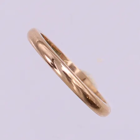 Ring slät, stl 17½, bredd 2,5mm, polerad, ograverad. 18K  Vikt: 3,3 g