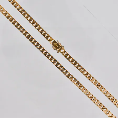 Kedja Pansar, 47cm, bredd ca 5mm, Balestra, 18K Vikt: 45,3 g