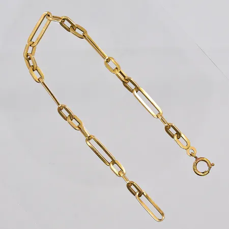 Armband, 20,5cm, bredd 5mm, slitage, 18K Vikt: 5,3 g