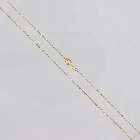 Kedja Singapore, 43,5cm, bredd 1,2mm, 18K Vikt: 1,3 g