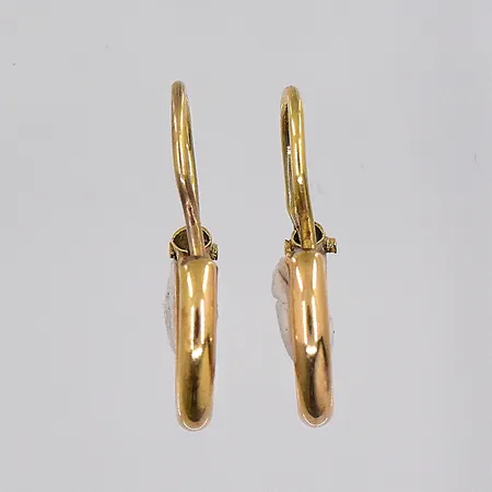 Ett par örhängen, Ø 11mm, stl 18x11mm, 14K Vikt: 0,8 g