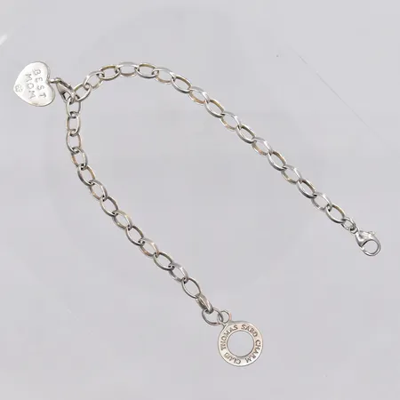Armband, 20,5cm, bredd 5mm, en berlock, Thomas Saboo, 925/1000 silver Vikt: 10,1 g