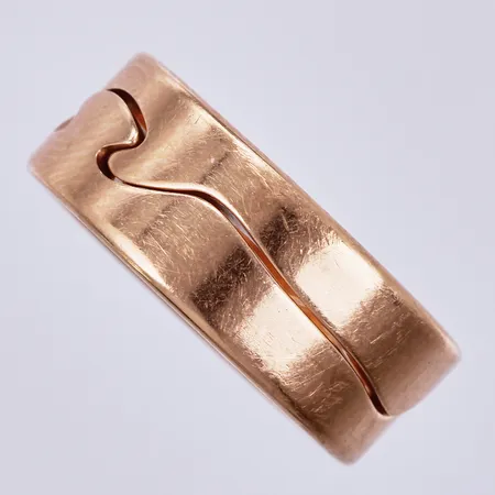 Ring, Fusion Georg Jensen, stl: 58 NK, bredd: 8mm, 18K Vikt: 13 g