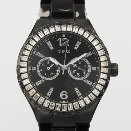 Armbandsur Guess, steel, Water Resistant  116017L2, Ø ca 40,5 mm. batteribyte krävs, slitage armband Vikt: 0 g Skickas med paket.