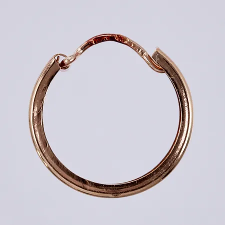 Ett udda örhänge, Ø ca 1,5cm, bredd: ca 4mm, missfärgat stift, 18K  Vikt: 0,8 g