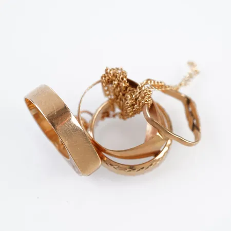 Diverse guld, 18k Vikt: 11 g