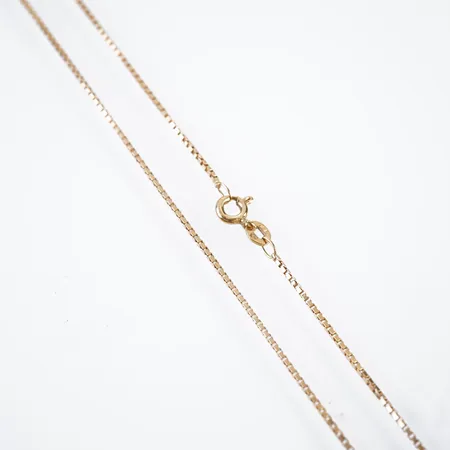 Halskedja, venezia, 40cm, bredd 1,5mm, 18k Vikt: 3,4 g