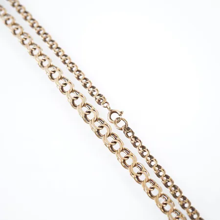 Collier, dosserad bismarck, 48cm, bredd 5mm, 18k Vikt: 10,4 g