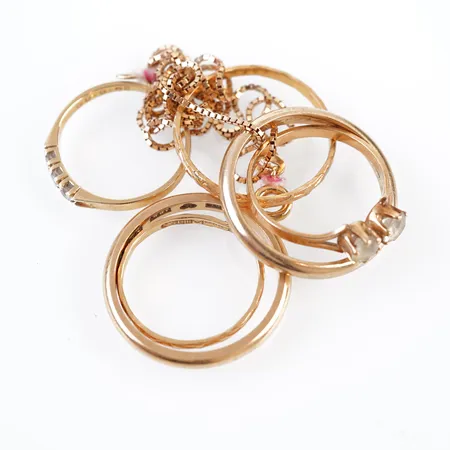 diverse guld, 18k Vikt: 14,4 g