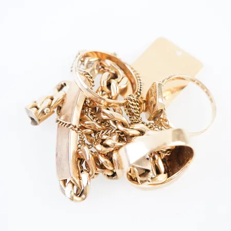 Diverse guld, 18k Vikt: 37,2 g