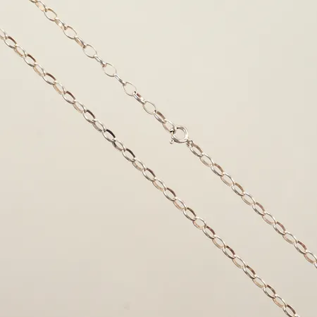 Halskedja, längd 56,5cm, bredd 4mm, silver 925/1000,  Vikt: 7,4 g