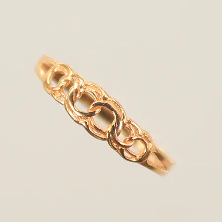 Ring, Bismarck, stl 17¾, bredd 2-5mm, 18K, 1,1g 