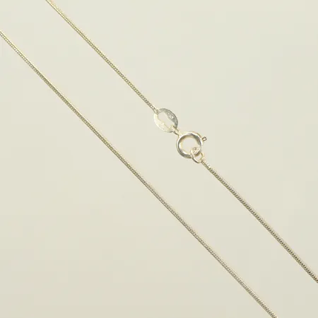 Halskedja, ormlänk, längd ca 51cm, bredd, 1mm (något ojämn länk) 925/1000- Silver, 4,2g 