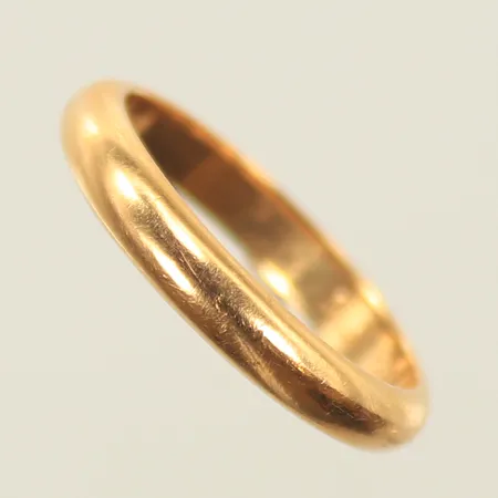 Ring, stl 17½, bredd 3mm (sliten,gravyr) 18K, 4,1g 