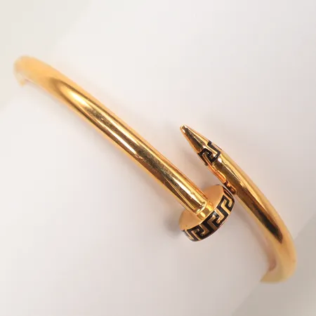 Armring,öppningsbar, Ø60mm,med emaljdetaljer, 21K, 12,2g Vikt: 12,2 g