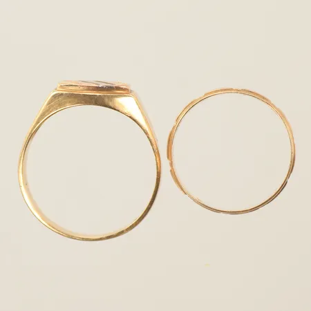 Ringar, slitna, 14K Vikt: 5,4 g