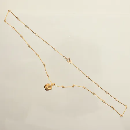 Collier med hänge "Nugget", Lapponia, Björn Weckström, längd ca 40,5cm, ,hängets mått ca 13mm, bredd ca 8mm, år 1988, 18K Vikt: 7,2 g