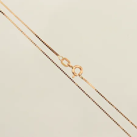 Kedja Venezia, längd 42cm, bredd 0,9mm, GHA, 18K  Vikt: 2,2 g