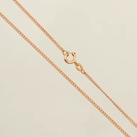 Kedja Pansar, längd 45,5cm, bredd 1,3mm, 18K  Vikt: 3,3 g