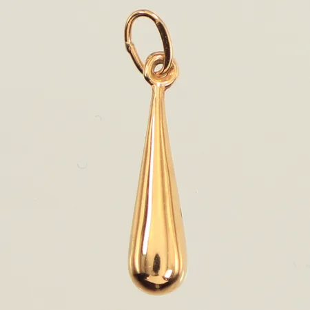 Hänge, ca 20mm, bredd ca 4mm, 18K Vikt: 0,3 g