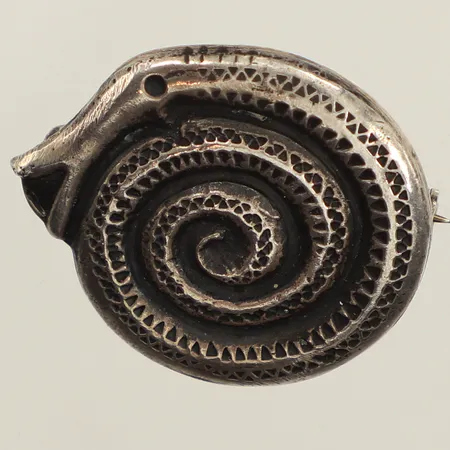 Brosch, Ø ca 29mm, Schutz Lindahl Ab Guldsmederna år 1982, 925/1000 silver Vikt: 9,4 g