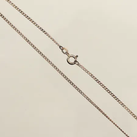 Kedja Pansar, ca 44,5cm, bredd ca 1mm, 835/1000 silver Vikt: 3,1 g