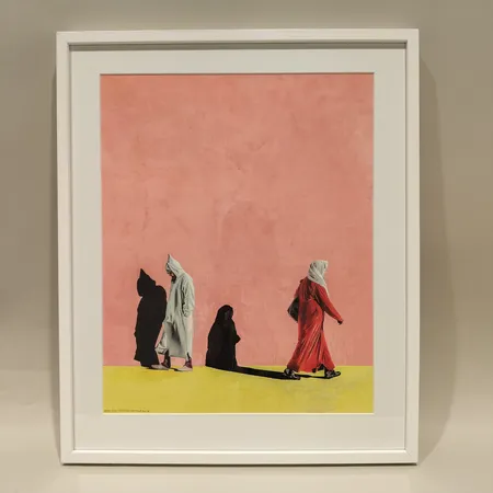 Tavla Marrakech, Nino Ramsby, litografi, signerad samt daterad, 2021, bildmått: 39cm x 48,5cm, ej examinerad ur ram, ramad Skickas med postpaket.