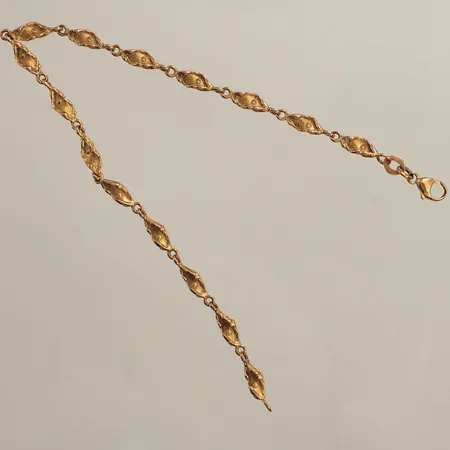 Armband, längd 20cm, bredd ca 1-4mm, GFAB, 18K Vikt: 6 g