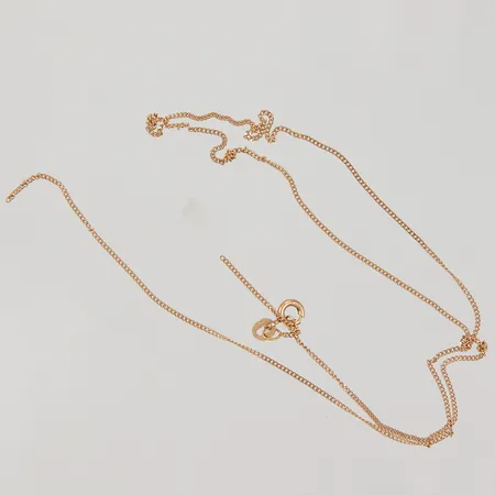 Kedja, av, trasslig, 18K Vikt: 1,8 g