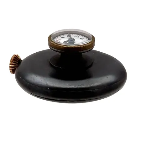 Vintage knapphålsur/knappsur, stål, Ø30/13 mm, manuell - fullt fungerande, boettnummer 23991, fint bruksskick, 