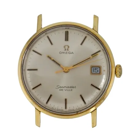 Herrur Omega Seamaster De Ville, guld på stål, Ø34 mm, manuell - fullt fungerande, 