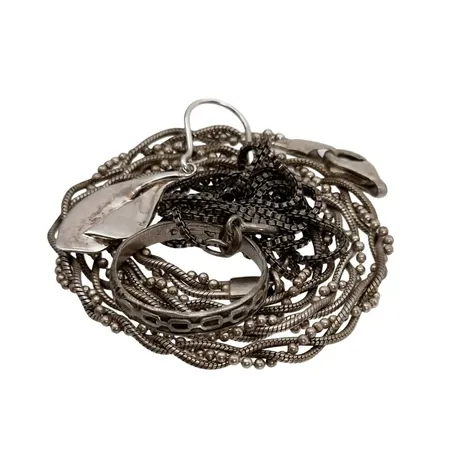 Diverse silversmycken, merparten 925/1000, bruksmärken/defekter Vikt: 20,6 g