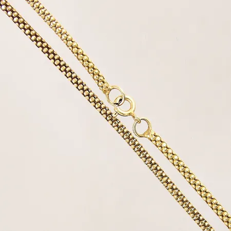 Collier, längd: 47,5cm, bredd: 2,7mm, förgylld silver 925/1000 Vikt: 9,7 g
