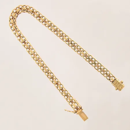 Armband X-länk, längd: 19,5cm, bredd: 5,6mm, 18K Vikt: 10 g