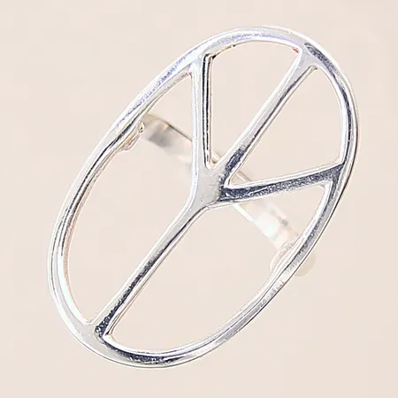 Ring Peace, stl 17, bredd 2,3-30mm, silver 925/1000  Vikt: 3,6 g