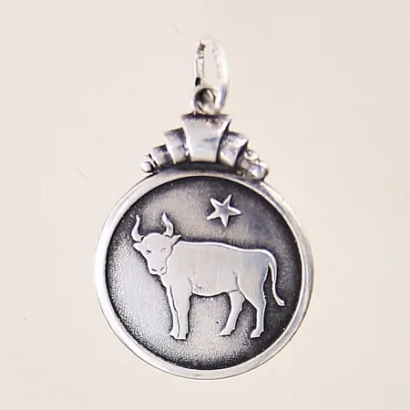 Hänge, oxe, 25x16,3mm, silver 830/1000 Vikt: 2,3 g
