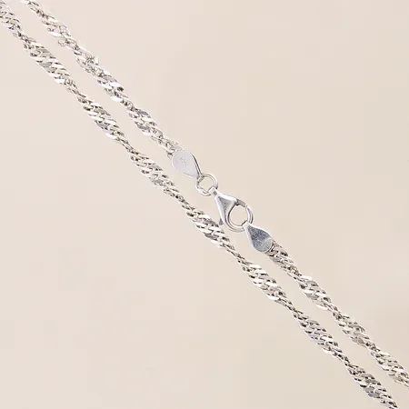 Kedja Singapore, längd 60cm, bredd 3,5mm, silver 925/1000 Vikt: 10,7 g