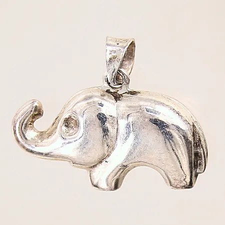 Hänge elefant, längd: 16mm, bredd: 3,3-26mm, silver 925/1000 Vikt: 2,4 g